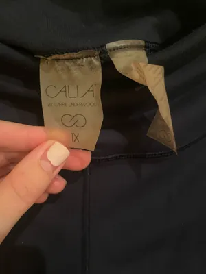 Calia by Carrie Navy Capri Ruched Leggings thumbnail 7