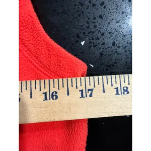 Nike Fit Therma Womens Red Fleece Full Zip Hooded Vest Size Medium vintage thumbnail 6