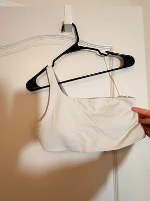 Lululemon Ribbed Nulu Asymmetrical Yoga Bra *Light Support, A/B Cup. New thumbnail 3
