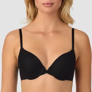 NWT On Gossamer $48 Gossamer Mesh Bump It Up Push Up Bra, Black, Size 32A thumbnail 1