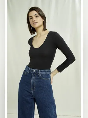 People Tree Barrel Enora Dark Wash High Rise Jeans 6 thumbnail 4