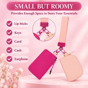 GlowByRose Pink Wallet Keychain Set – Fuchsia & Blush Pink thumbnail 3