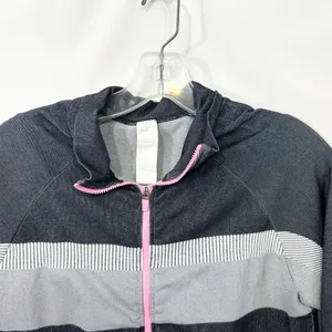 Fabletics XL Seamless Jacket Tory Cropped Gray Pink Full Zip‎ Athletic 1685 thumbnail 7