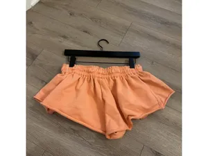 FREE PEOPLE Movement High Press High Rise Cotton Shorts in Peach X-Small NWT thumbnail 5