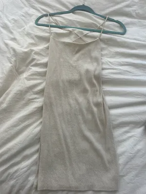 White Sparkle Mini Dress thumbnail 2
