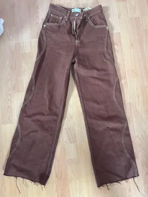 ZARA Brown  Jeans thumbnail 1