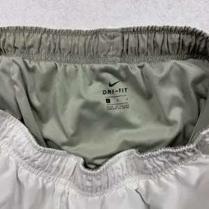 Nike Tempo Dri-FIT Running Shorts Women’s Large White Gray Lined Athletic thumbnail 3