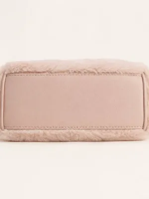 Juicy Couture Semi Charmed Faux Fur Mini Satchel Crossbody Blush NWT thumbnail 5