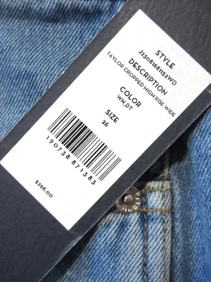 NWT Veronica Beard Taylor in Wanderer Dust High Rise Wide-Leg Cropped Jeans 26 thumbnail 8