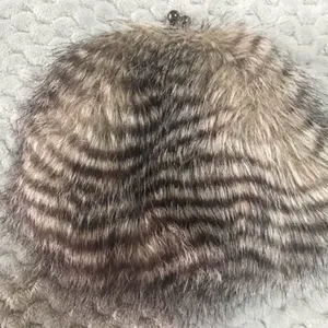 Chico’s Elegant Gray Fax Chain Fur Shoulder Bag thumbnail 4