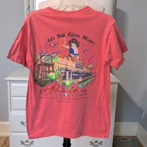 Comfort Colors Rosies Cantina Tshirt Womens Small Short Sleeve Shirt Cotton Coral thumbnail 6