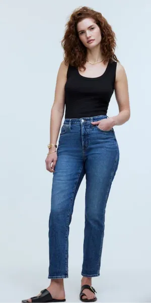 Madewell curvy midrise stovepipe jeans sz 31 thumbnail 1