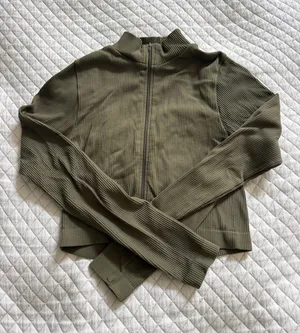 Green Garage Crop Long Sleeve Top thumbnail 1