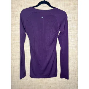 Lululemon Swiftly Tech Long Sleeve 2.0 Purple Heather Athletic Shirt Size 6 thumbnail 3