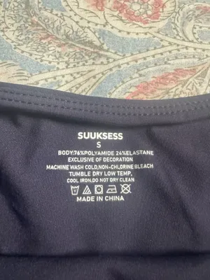 Amazon Suuskess Navy Off the Shoulder Body Suit thumbnail 2