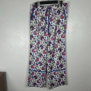 NEW Summersalt Cloud 9 Silky Satin Floral Pajama Set Small Button Up Shirt Pants thumbnail 4