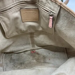 COACH XL Size Tan Coated Canvas Shopping Tote thumbnail 9
