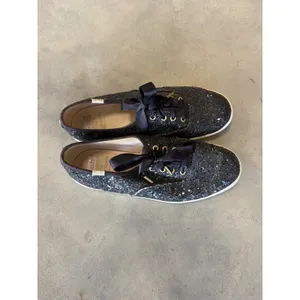 Keds x Kate Spade New York Black Glitter Champion Sneakers WF52882 Womens 6.5 thumbnail 3