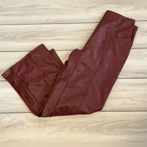 HALARA High Waisted Tummy Control Stretchy Flare Pant Brown XL NWT IN PACKAGE thumbnail 5