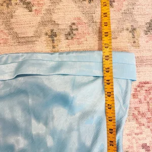 Runaway The Label Satin Maxi Slip Dress XS Aqua Blue Cocktail Event HOCO Prom thumbnail 7