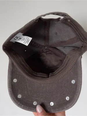 Free People + Understated Leather Stud It Baseball Hat Cap Chocolate Brown NWT thumbnail 4