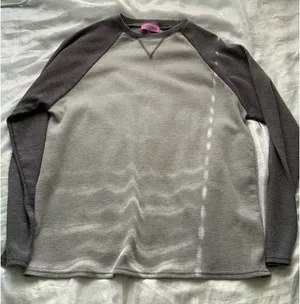 Edikted Oversized Two-Tone Grey Waffle Knit Long Sleeve thumbnail 1