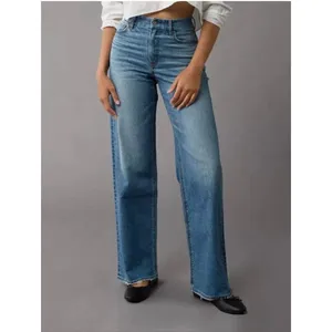 American Eagle Curvy Super High-Rise Baggy Straight Leg Jeans Size 2L thumbnail 13