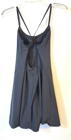 OFFLINE by Aerie Real Me Exercise Mini Dress Black Active Athletic Cutout XS thumbnail 4