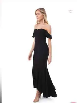 Likely Sunset Gown black off the shoulder dress size 0‎ thumbnail 3