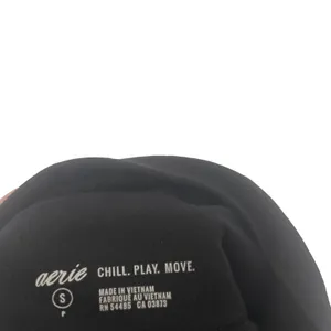 Aerie Women's Small Chill Play Move High Waisted‎ Black Biker Shorts thumbnail 8