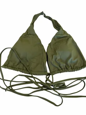 Women's Olive Green Two Piece Tiny Bikini Size Small #260250 thumbnail 2