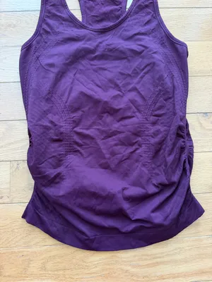 Quince Seamless Ruched Racerback Tank Size M thumbnail 4
