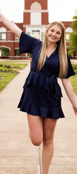 Altar'd State Navy Blue Dress thumbnail 1