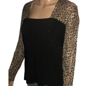 Dressbarn Leopard Print Top thumbnail 3