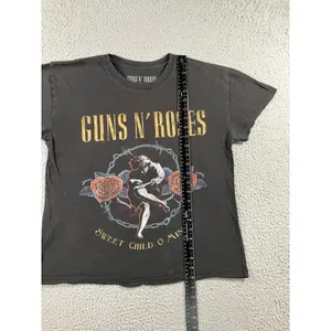 Guns N' Roses Graphic T-Shirt Women‎ M Sweet Child O' Mine Rock Band Thrashed thumbnail 9