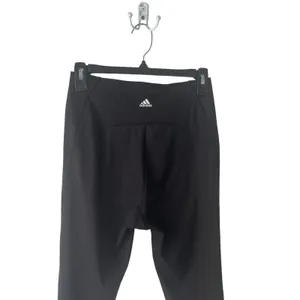 Adidas Size Medium Black High Rise Workout‎ Running Leggings thumbnail 4