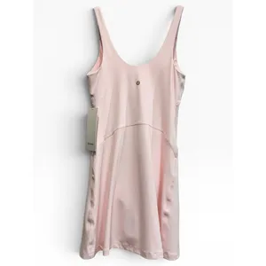 Lululemon Align Dress FLUSH PINK Mini Built in Shelf Bra /‎ Shorts 4 NWT thumbnail 2