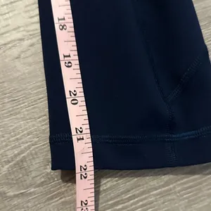 Lululemon 4 Pace Rival High Rise True Navy Crop Athletic Workout Women Leggings‎ thumbnail 6