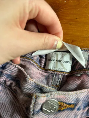 Calvin Klein vintage purple wash distressed shorts 28 thumbnail 5
