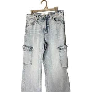 Vervet Jewel 90’s Vintage‎ Straight Cargo Jeans Size 26 thumbnail 2