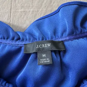 J.CREW Ruffle neck Crepe Blouse thumbnail 4