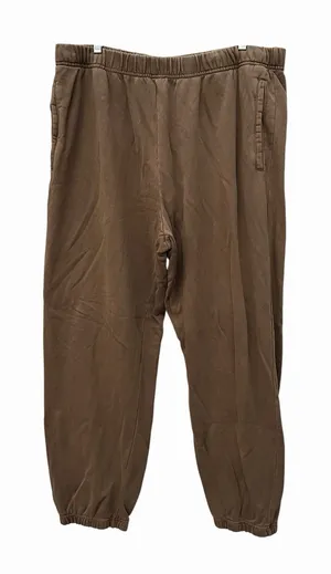 Skims Brown Joggers Sweatpants Women's 2X‎ 100% Cotton Brown Pockets #L2-8 thumbnail 1
