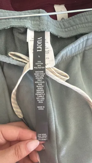 Vuori Large Sedona Straight Leg Sweatpants in Mist thumbnail 8