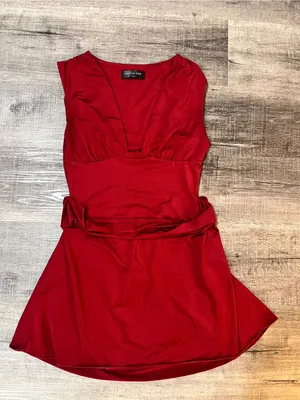 WHITE FOX BOUTIQUE Guest Of Honour Mini Ruched Dress in Red thumbnail 4
