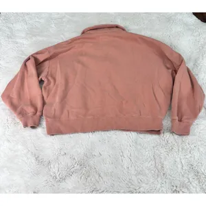 Billabong Polo Pullover Sweatshirt XS Dusty Rose Pink Collared Y2K Surf thumbnail 2