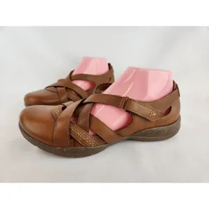Clarks Sandals Roseville‎ Step Women's Size 8.5 Mary Jane Strappy Brown Shoes thumbnail 11
