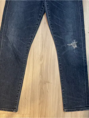 Citizens of Humanity Elsa Mid-Rise Skinny Crop Jeans dark wash ripped size 24 thumbnail 4