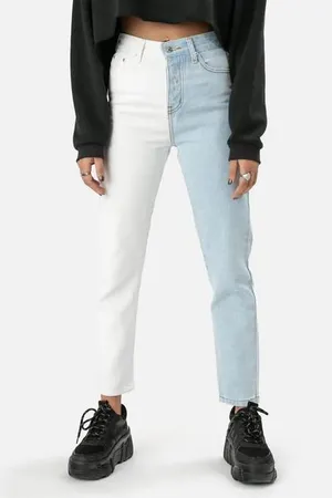 Adika color block jeans thumbnail 1