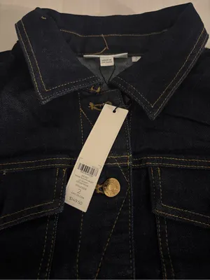 Chico's Denim Jean Jacket with Contrast Stitching Size: L thumbnail 5