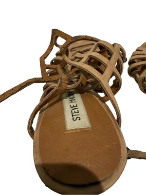 Steve Madden Nude/Taupe Cage Strappy Heels thumbnail 4